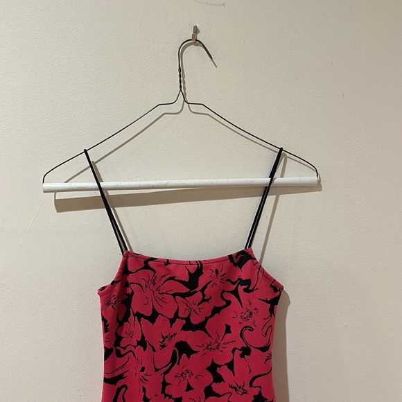 Zara NWT Women’s Pink and Black Floral Dress Size S - great for Valentine’s Day - Picture 6 of 10
